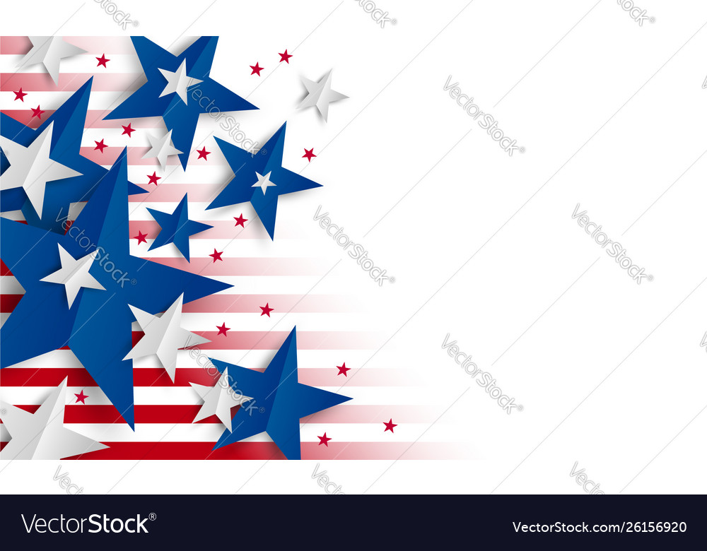 Paper star on white background with copy space vector image Paper star on white background with copy space