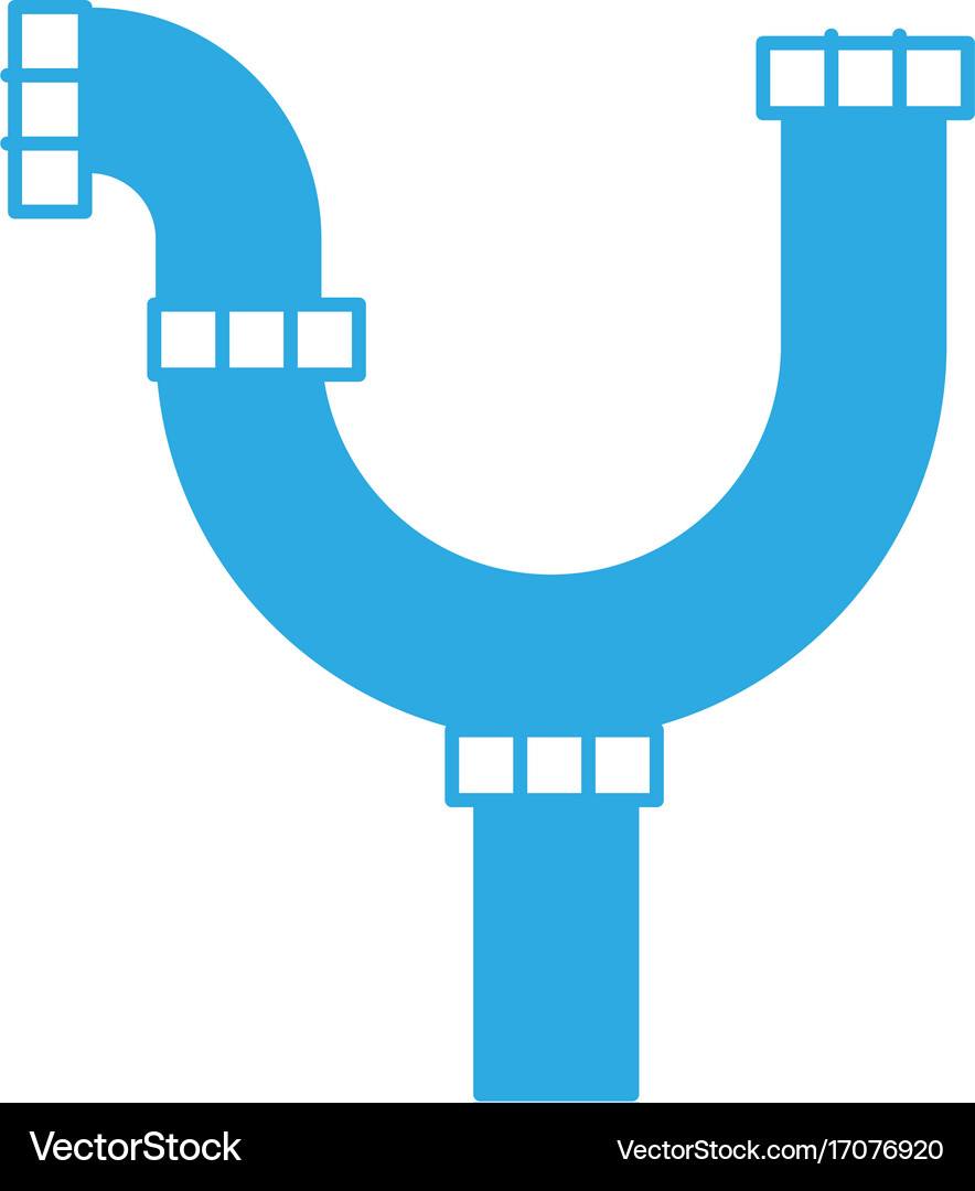 Pipes plumbing design Royalty Free Vector Image