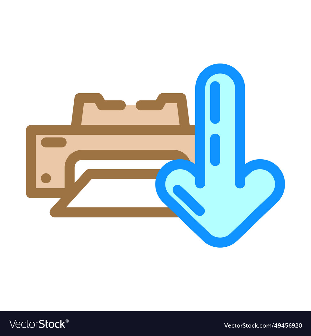 Printer loading document color icon