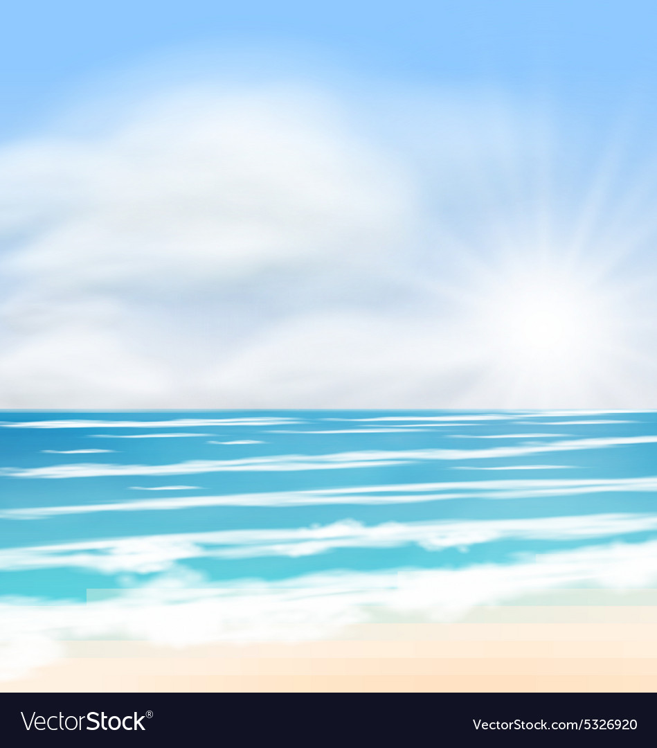 Sea landscape background sunrise