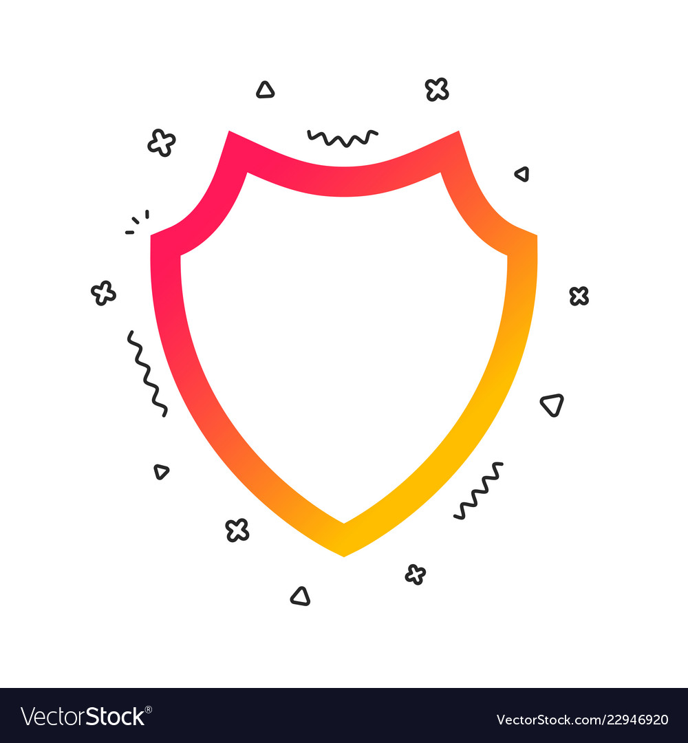 Shield sign icon protection symbol