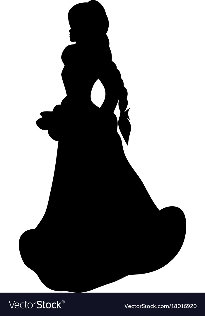 Snow Maiden Silhouette Winter