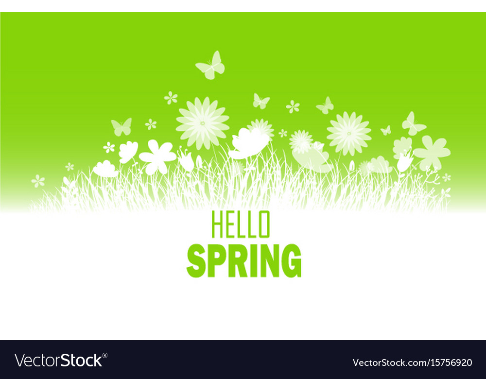 Spring Butterflies Background