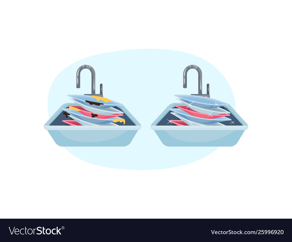 Stack plates in sink