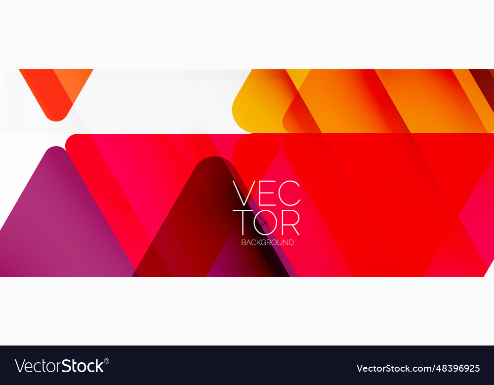 Abstract background color transparent triangles