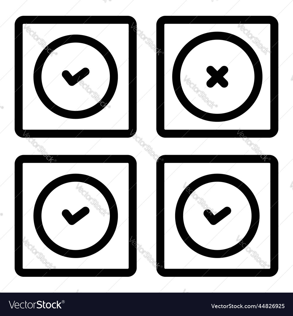 Choose icon user interface as a simple sign