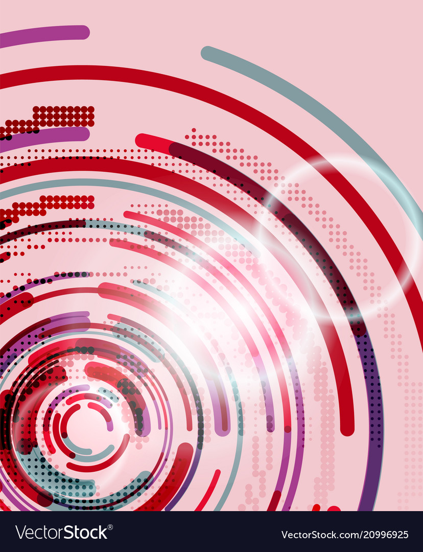 Circular lines circles geometric abstract vector image Circular lines circles geometric abstract