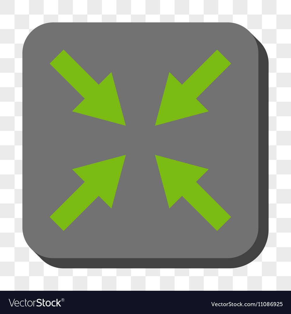 Compress arrows rounded square button