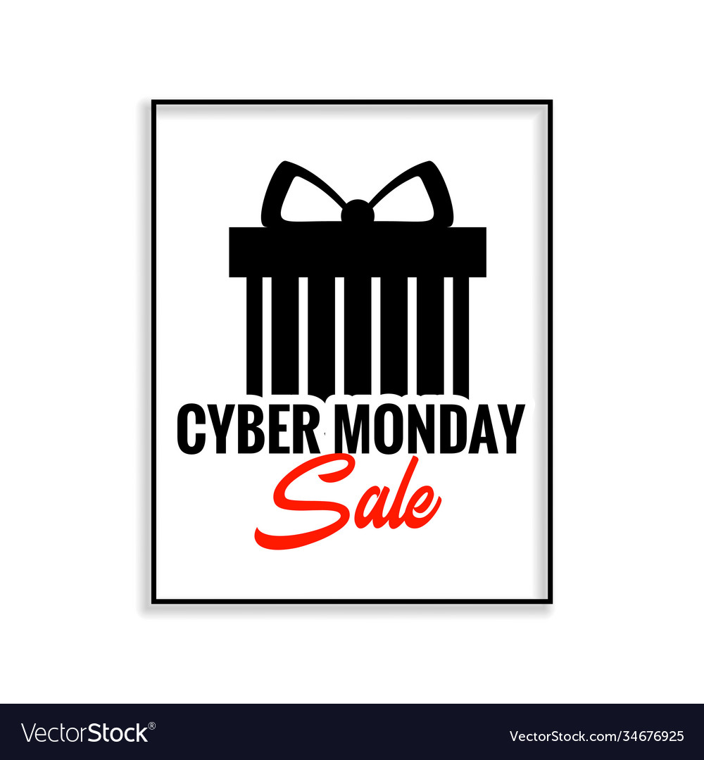 Cyber monday sale Geschenkbox Angebot mit Bogen