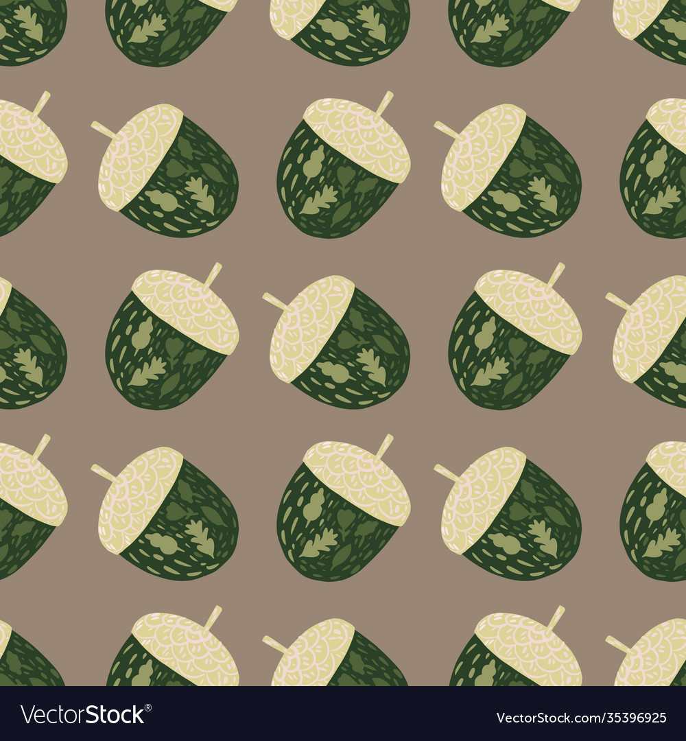 Decorative seamless pattern with simple green vector image Decorative seamless pattern with simple green