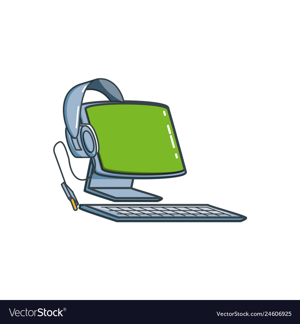 Desktop computer with headphone