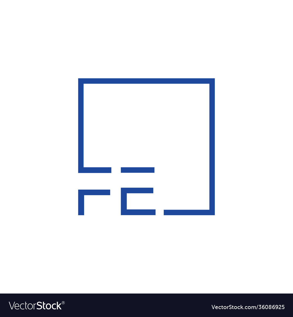 FE Initial Square Logo Concept