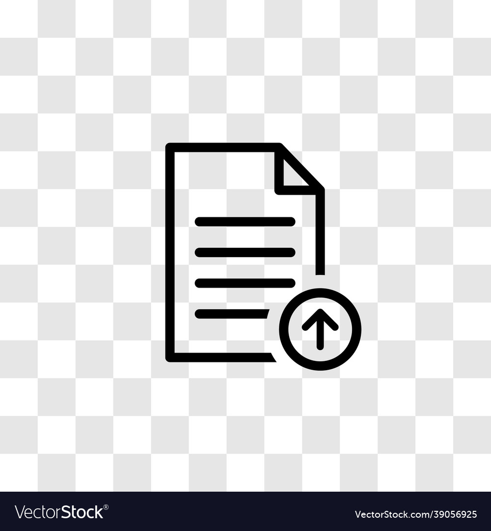File upload icon - simple line style vector image File upload icon - simple line style