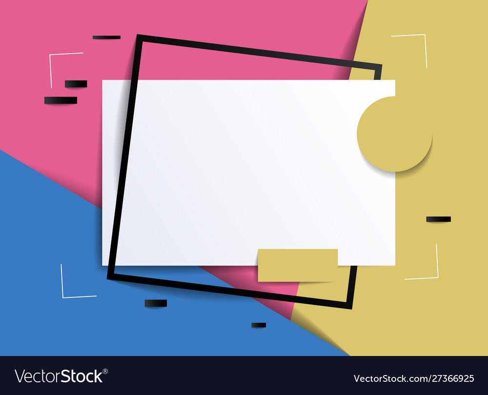 Frame with copy space for text design template Vector Image