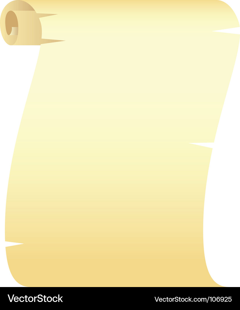 Golden Paper Scroll Royalty Free Vector Image - VectorStock