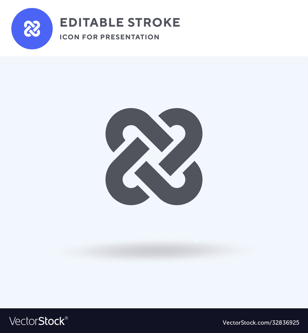 Interlocking Circle Icon - Solid