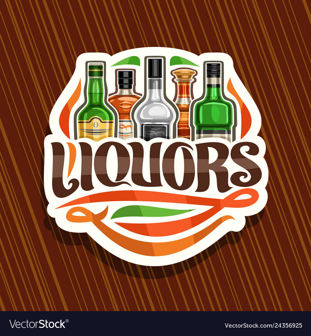 Logo for liquors Royalty Free Vector Image - VectorStock