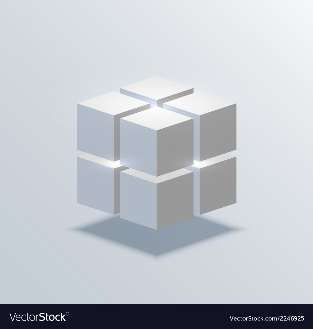 Modern Geometric Cube Background