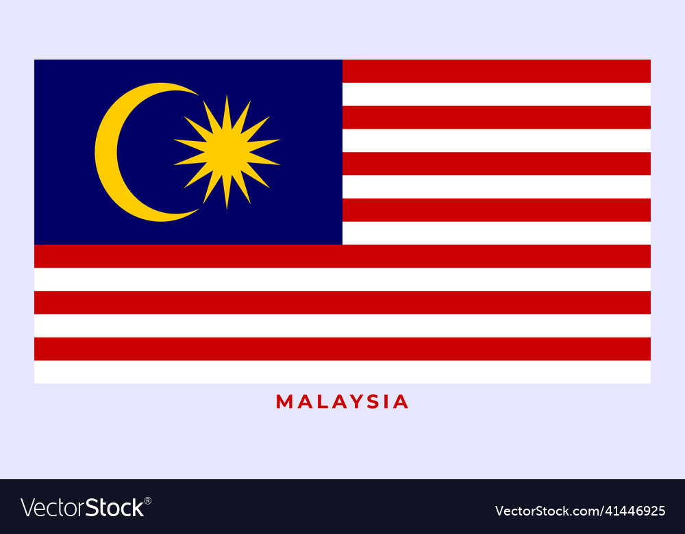 Nationale Flagge von Malaysia