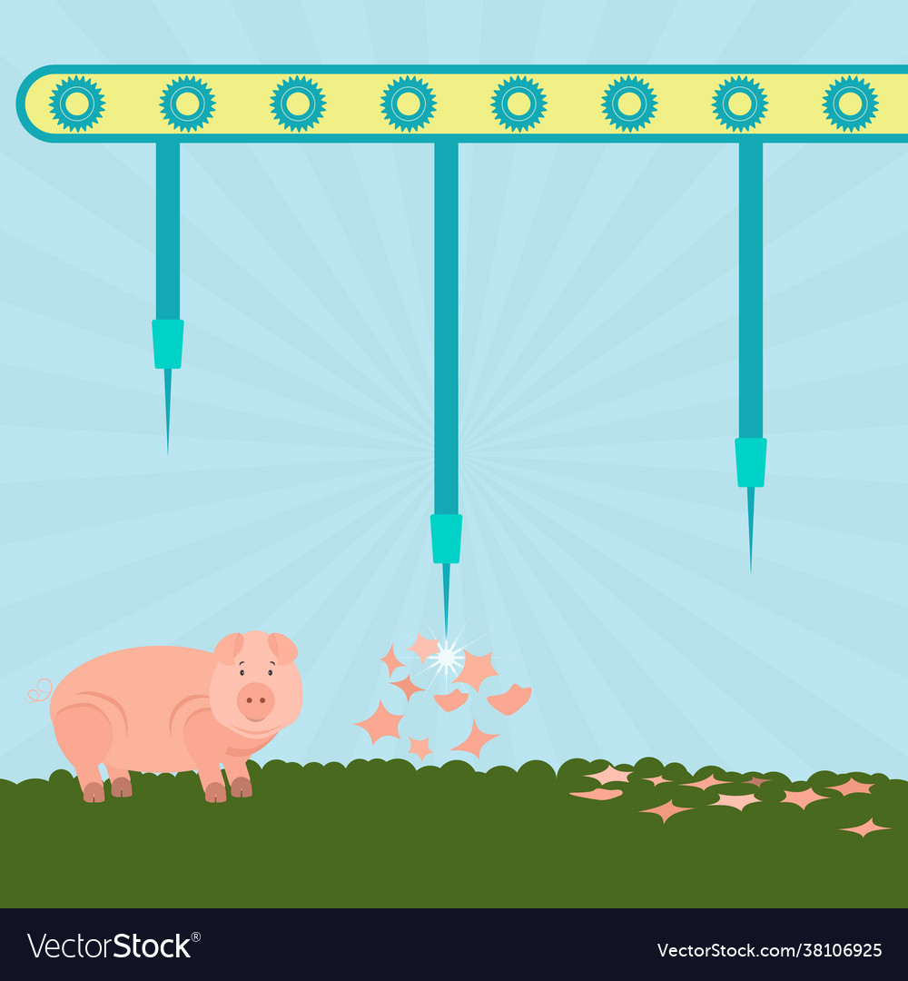 Needles exploding pigs