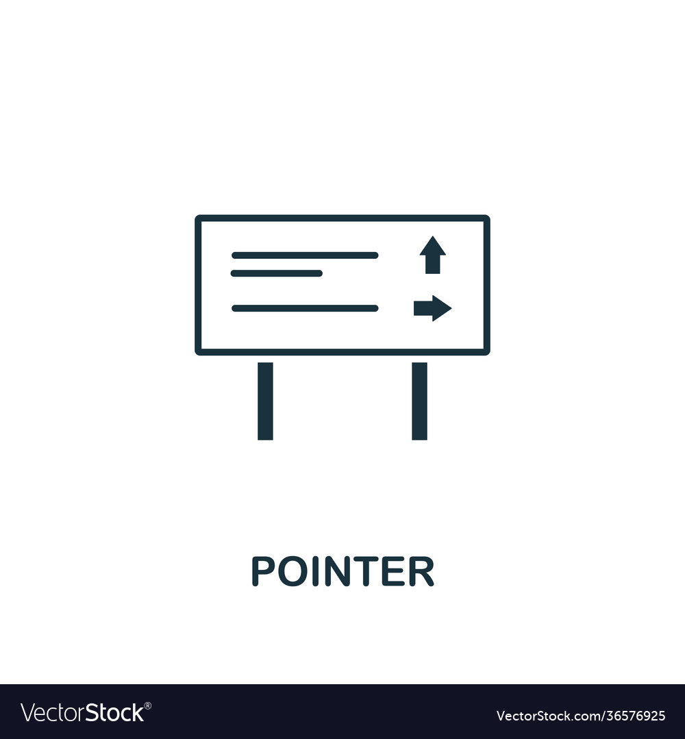 Pointer icon creative element design from tourism