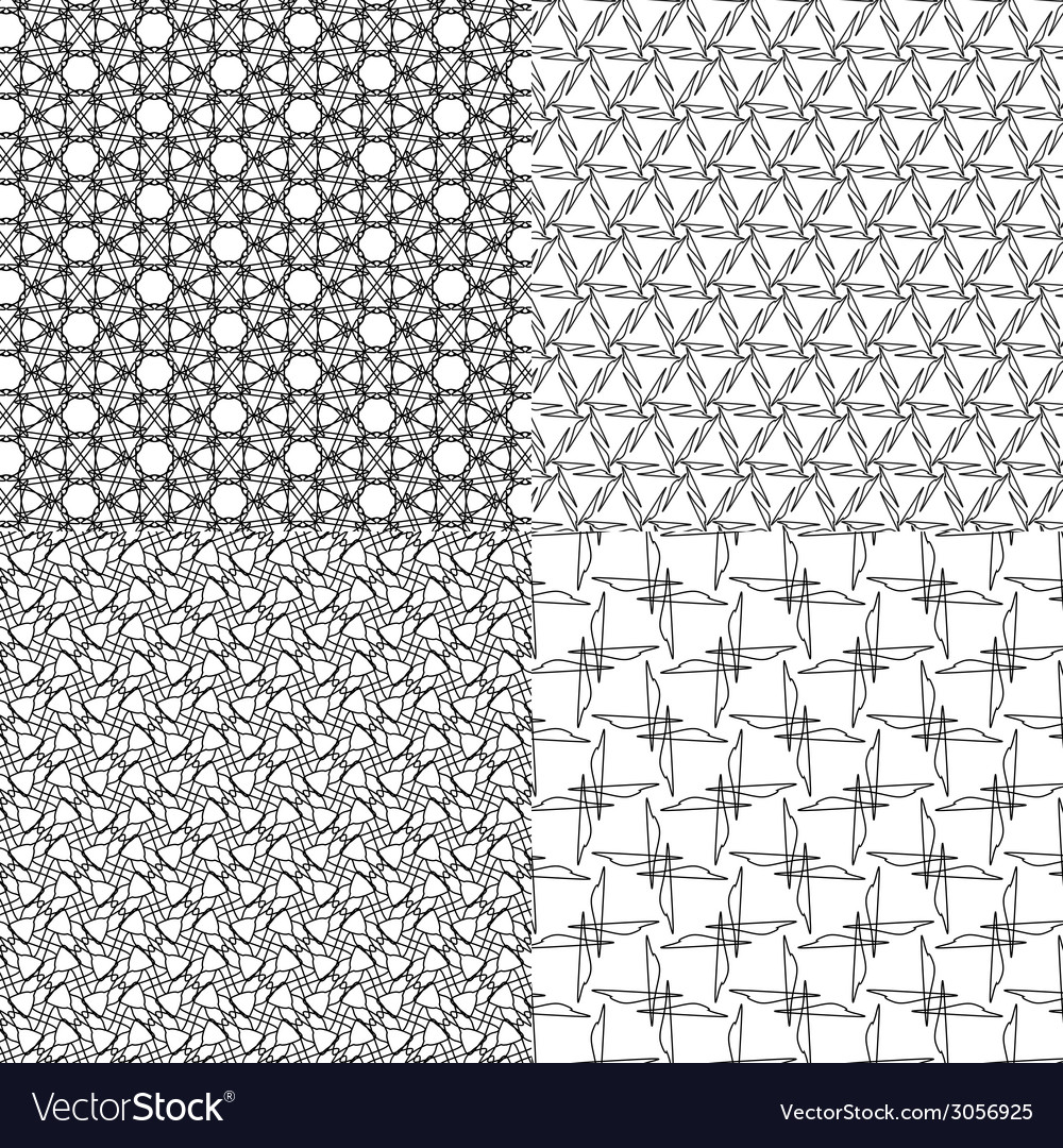 Set of pattern modern stylish texture repeating