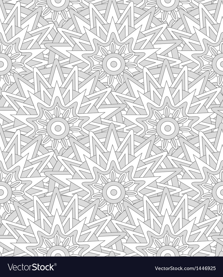 Shell seamless ethnic pattern