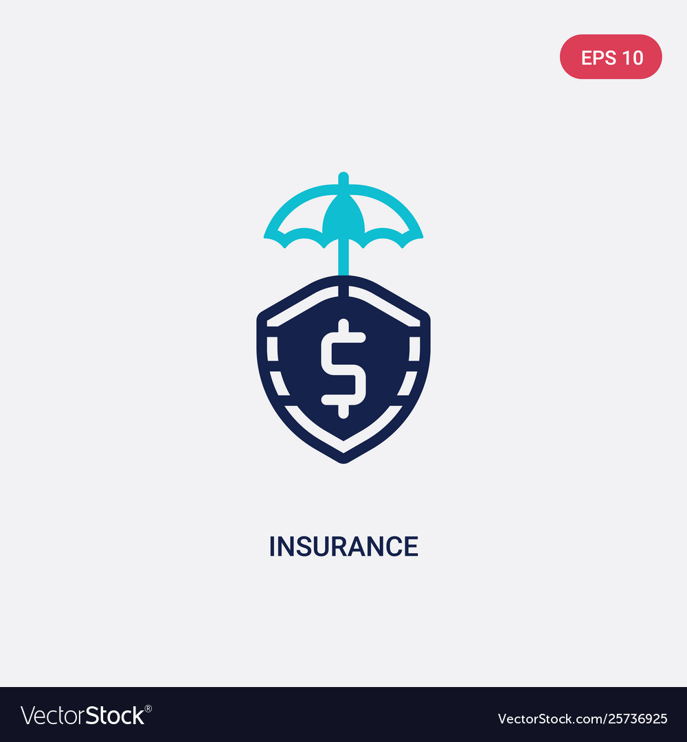 Two color insurance icon from digital economy Vector Image