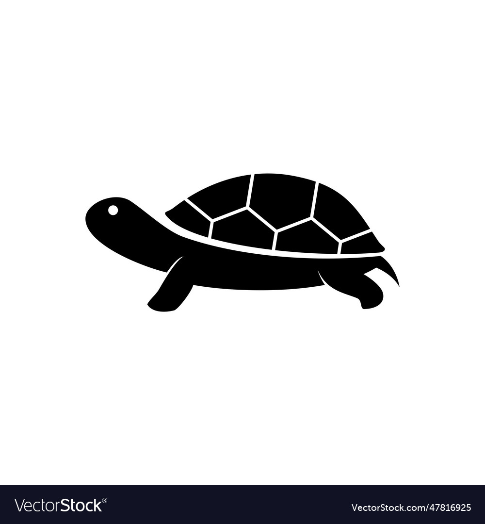 Walking turtle logo Vector Image Walking turtle logo