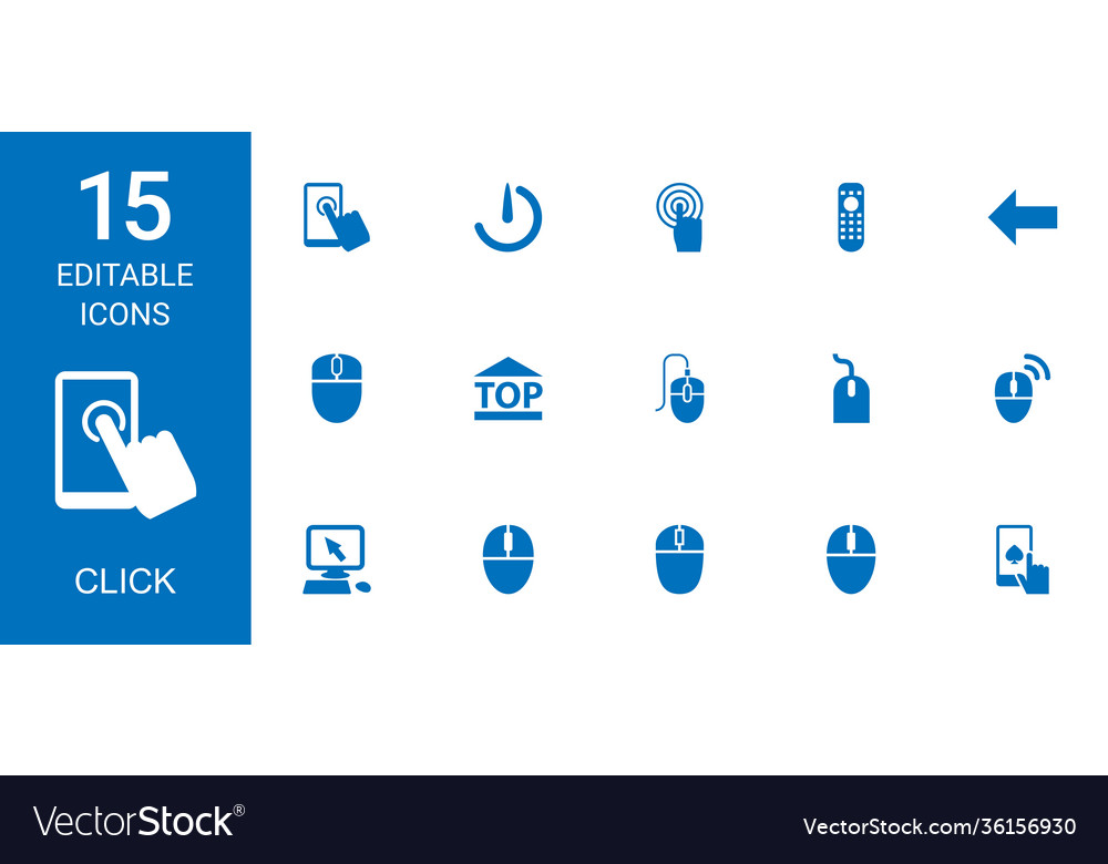 15 click icons