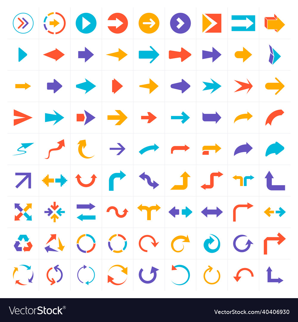 Arrow and cursor icons