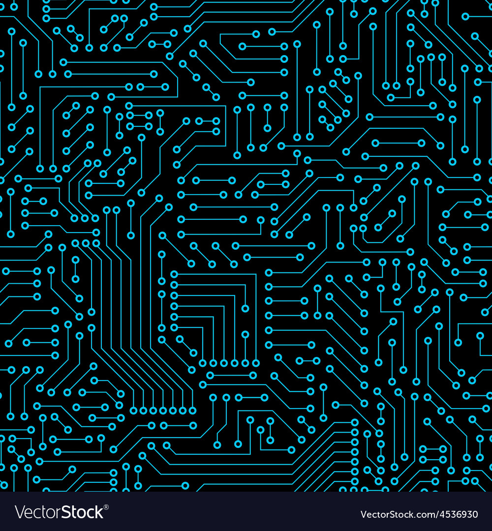 Computer Circuit Board Pattern