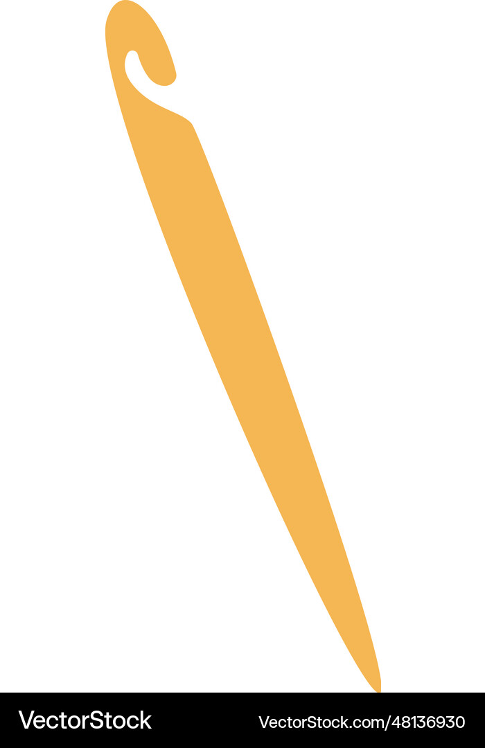 Knitting hook accessory Royalty Free Vector Image