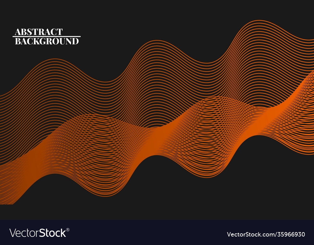 Modern abstract background with wavy lines vector image Modern abstract background with wavy lines