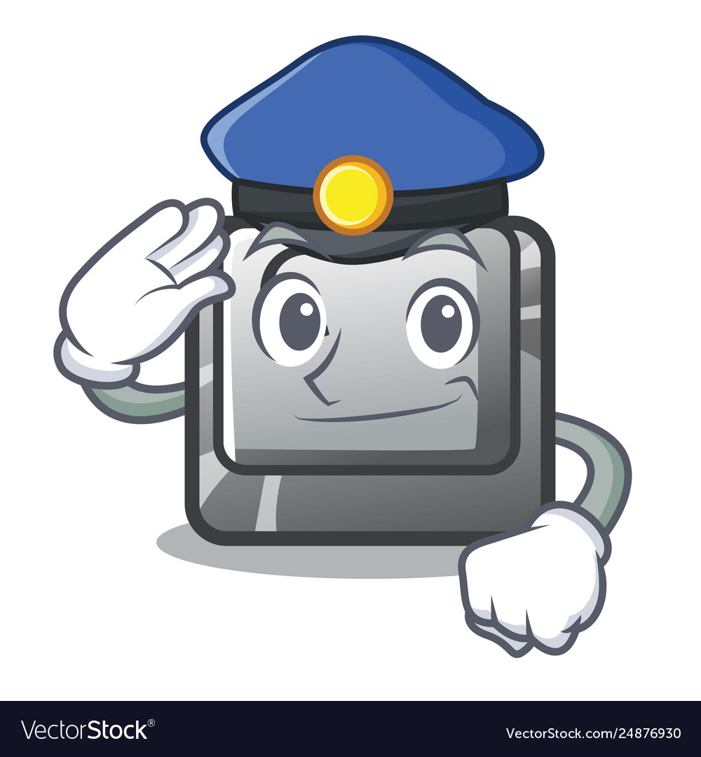 Police button c on a keyboard character