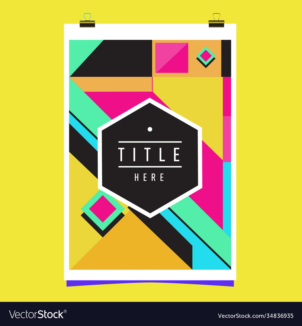Abstract colorful geometric pattern background vector image Abstract colorful geometric pattern background