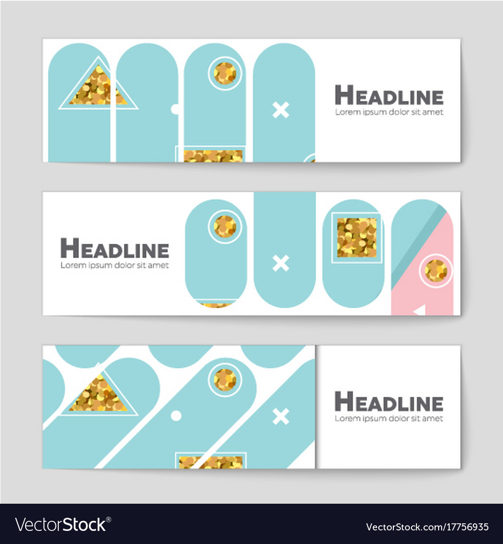 Abstract layout background set for art