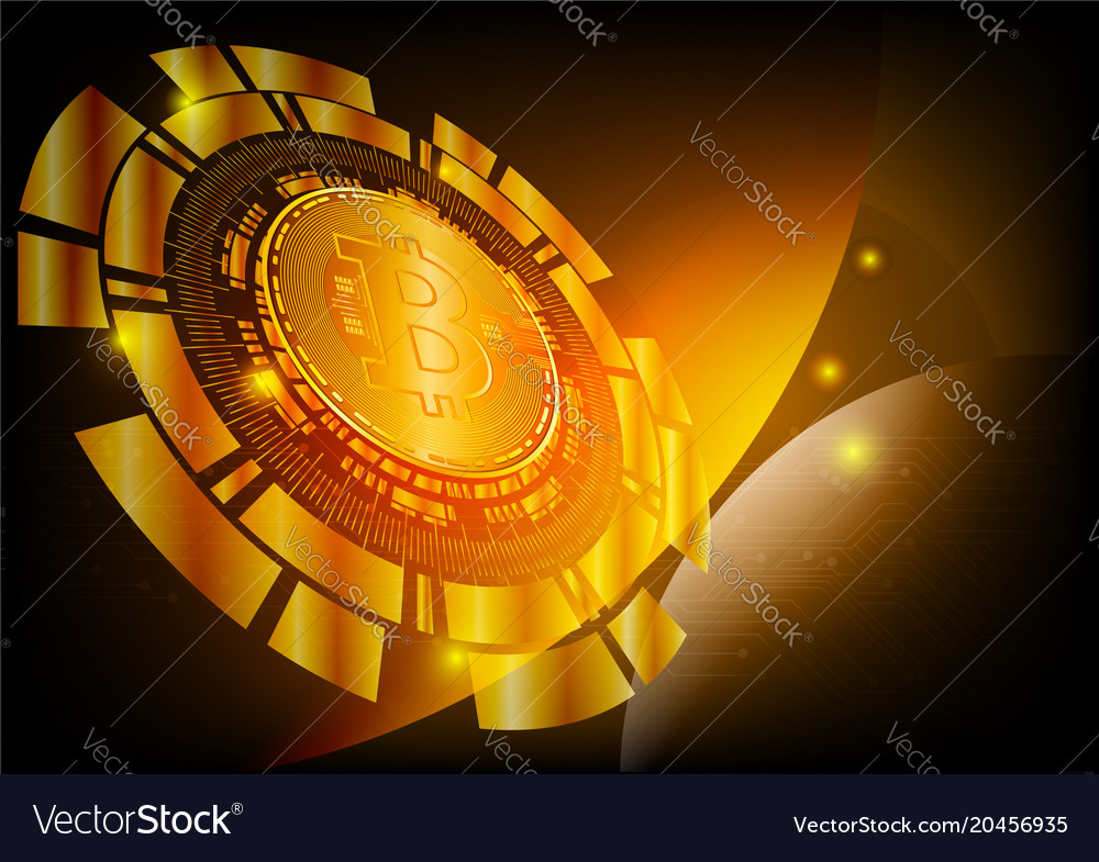 Bitcoin digital currency abstract background