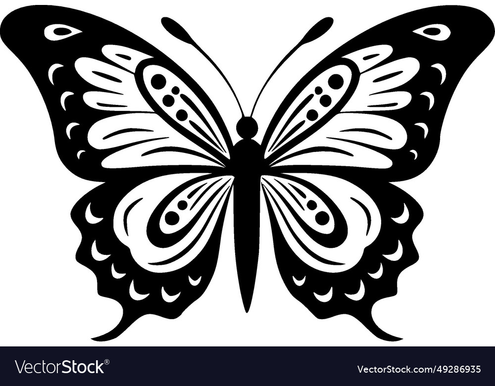 Butterfly - minimalist and flat logo