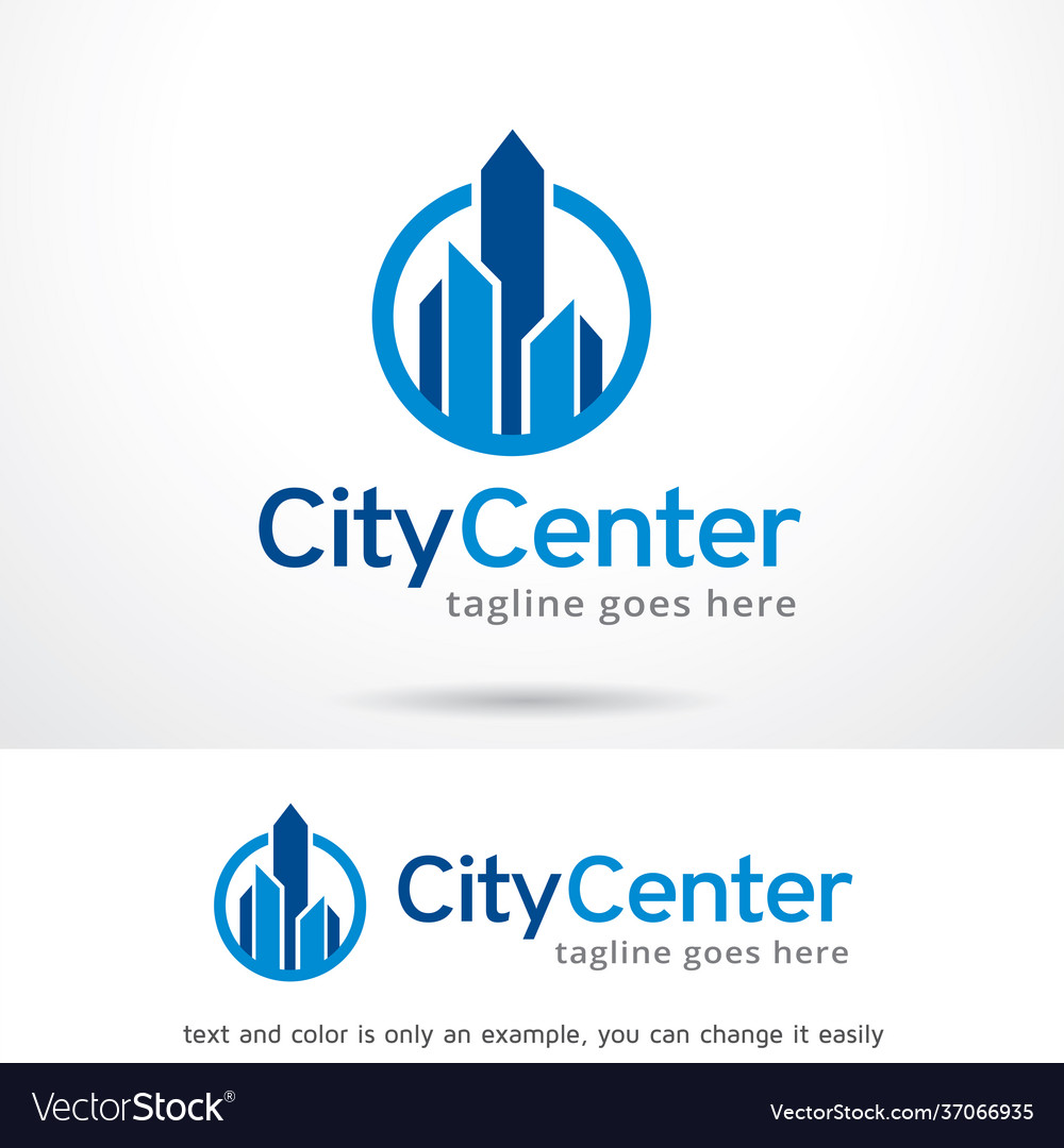 City logo template Royalty Free Vector Image - VectorStock