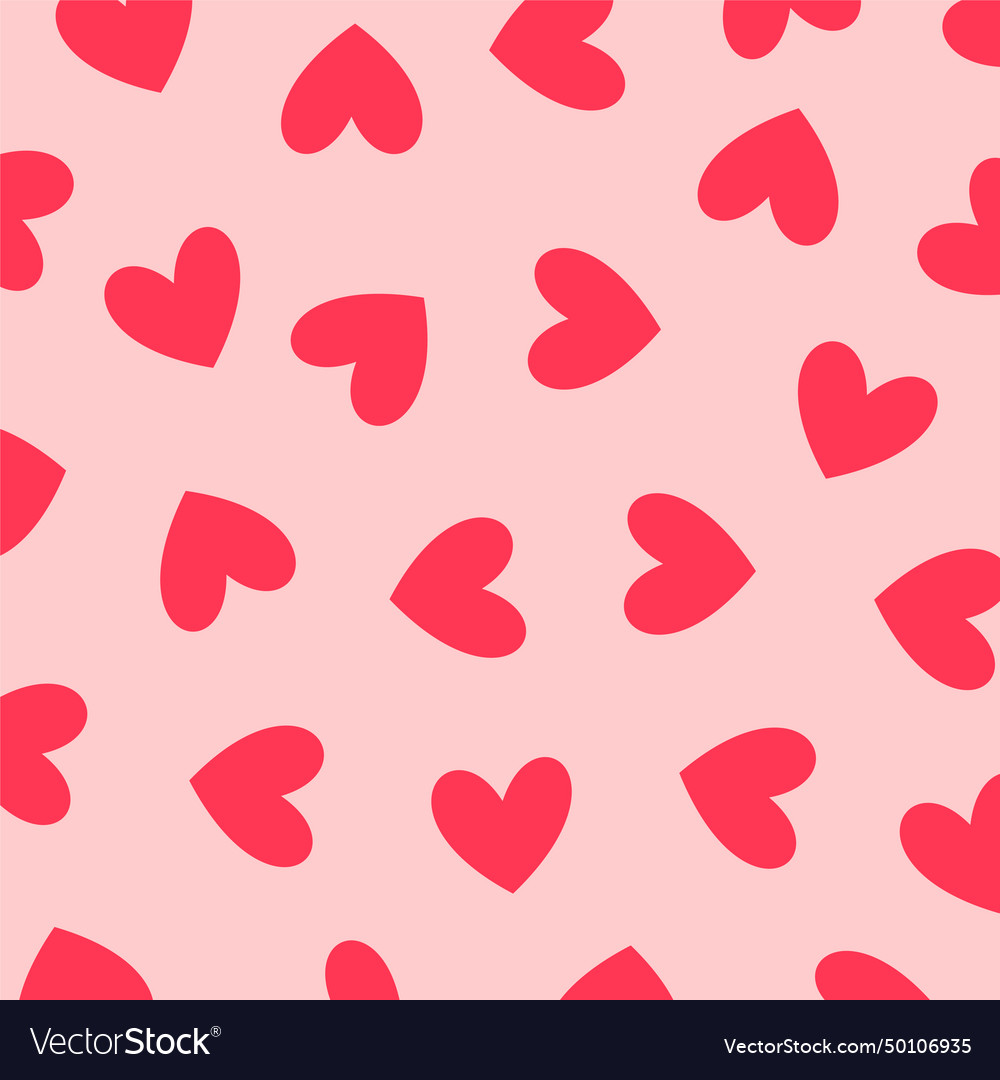 Decorative love heart pattern backdrop a special Vector Image