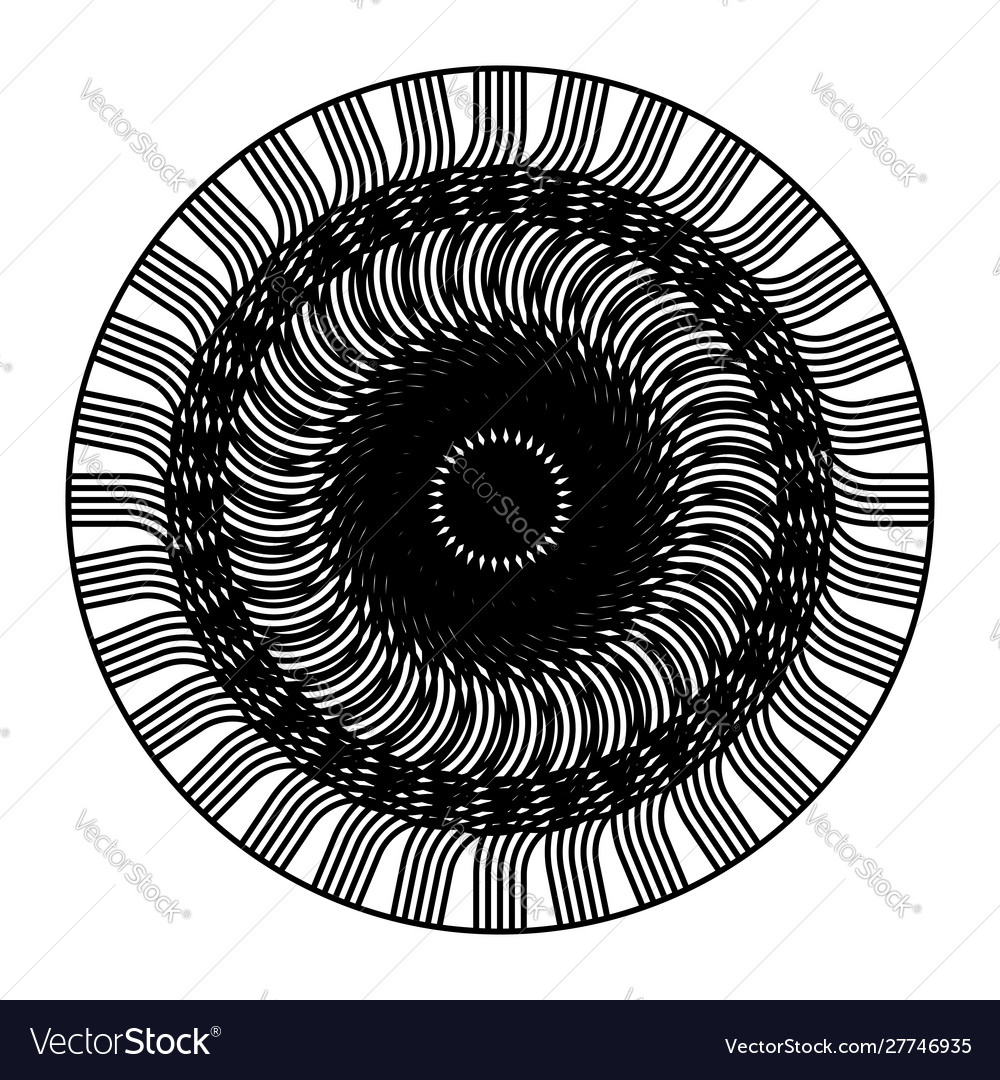 Design monochrome decorative circle element