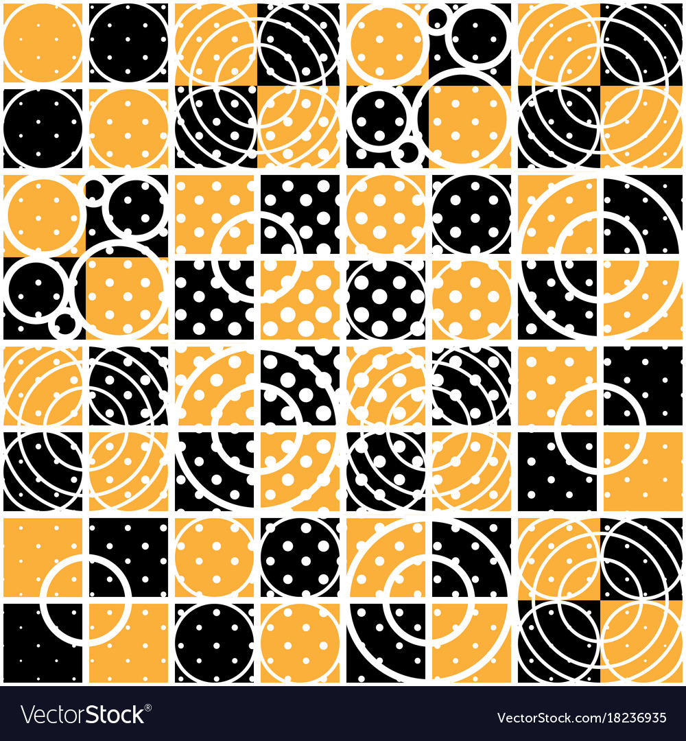 Geometric circle pattern with dotted effect