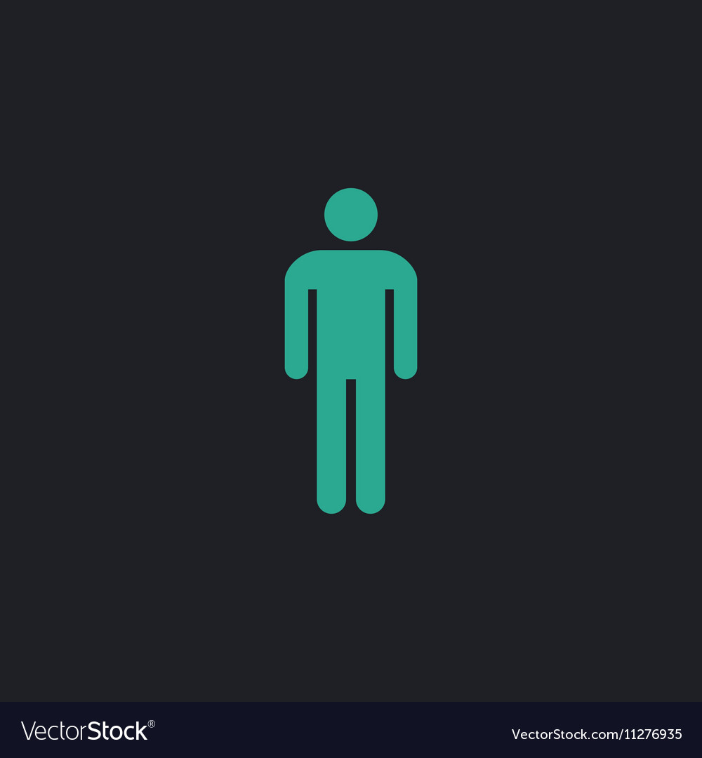 Man computer symbol