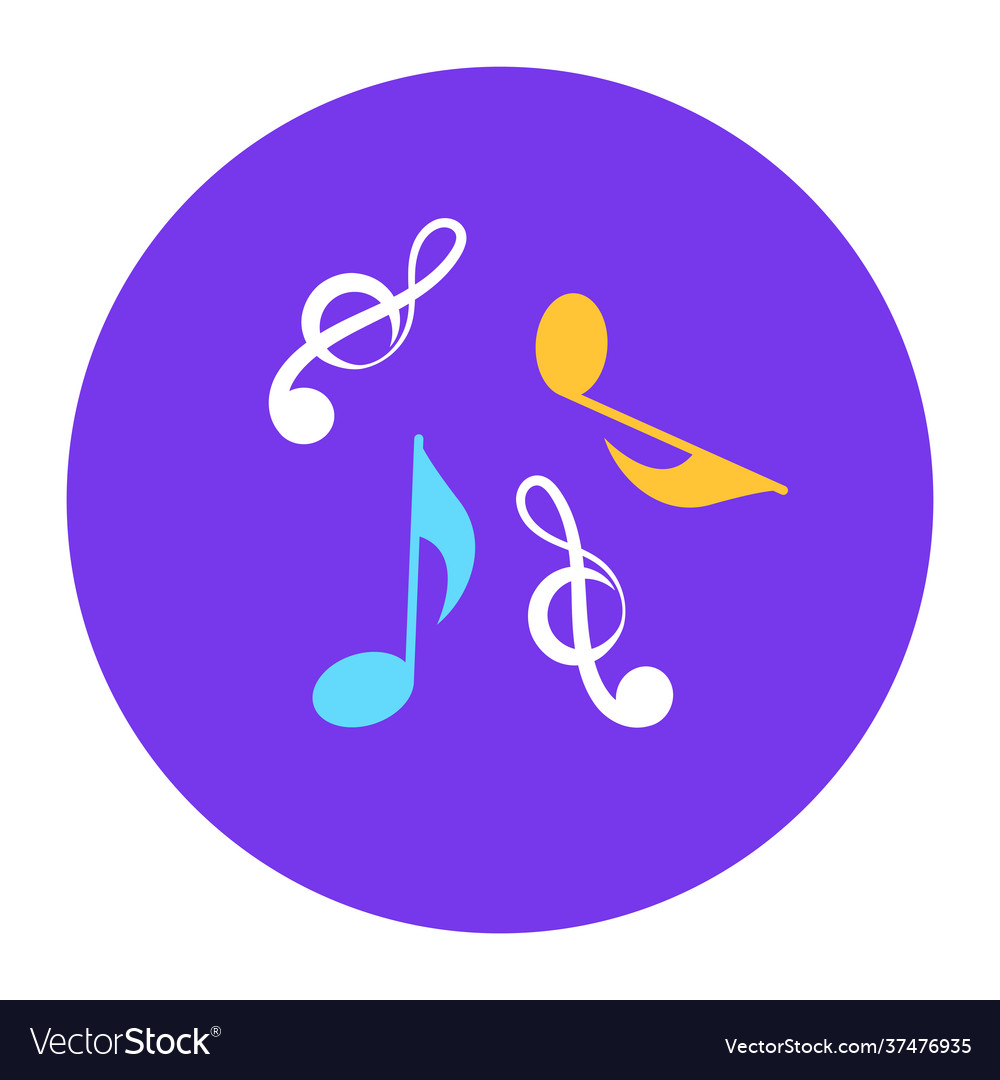 Music notes Royalty Free Vector Image - VectorStock