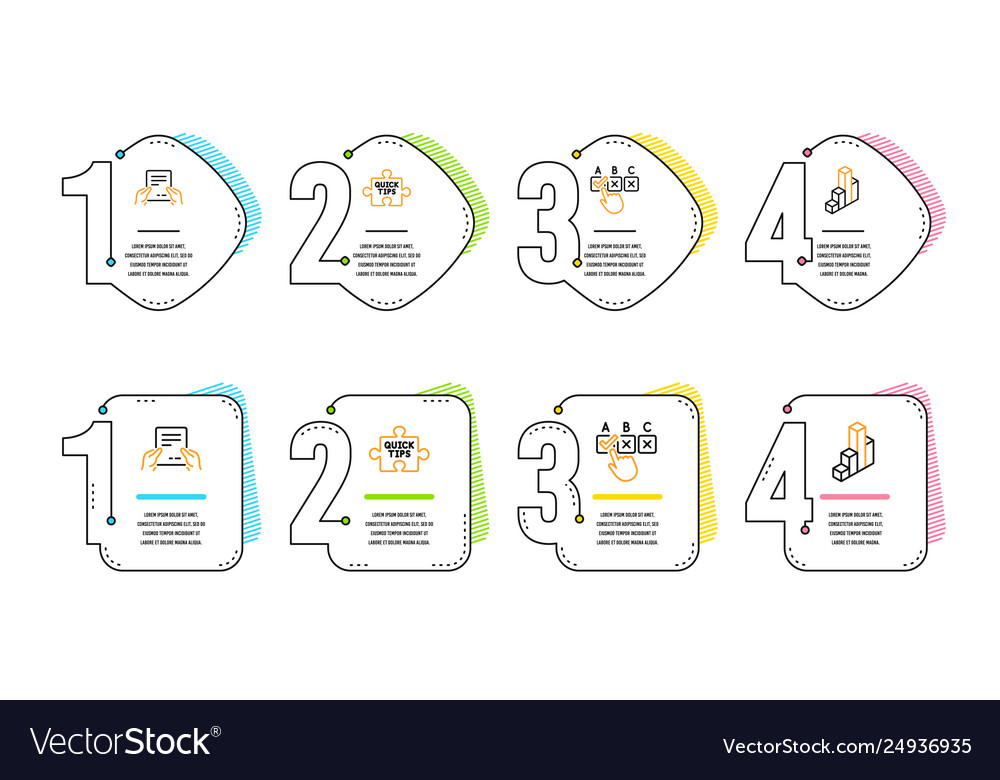 Quick tips receive file and correct checkbox vector image Quick tips receive file and correct checkbox