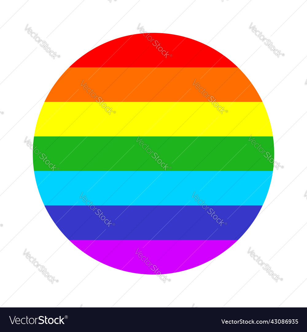 Rainbow graphic element shape vector image Rainbow graphic element shape