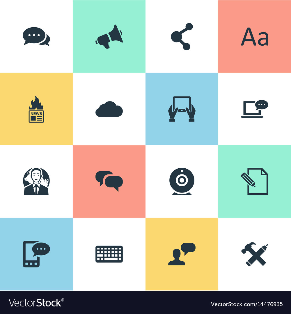 Set of simple user icons
