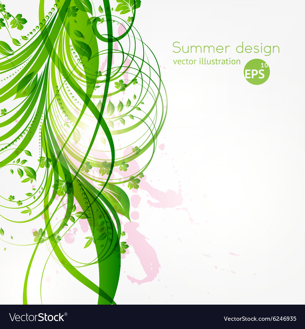 Summer floral design