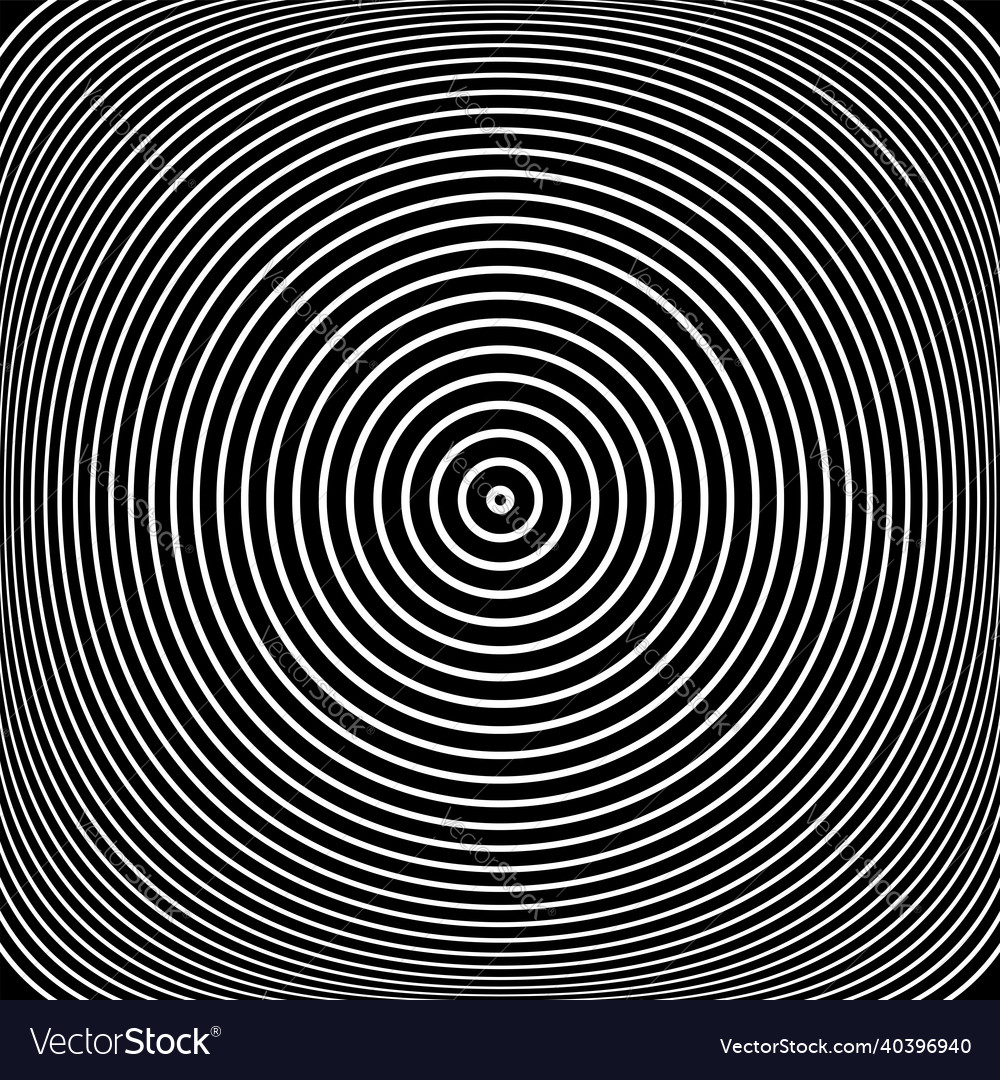 Concentric rings pattern